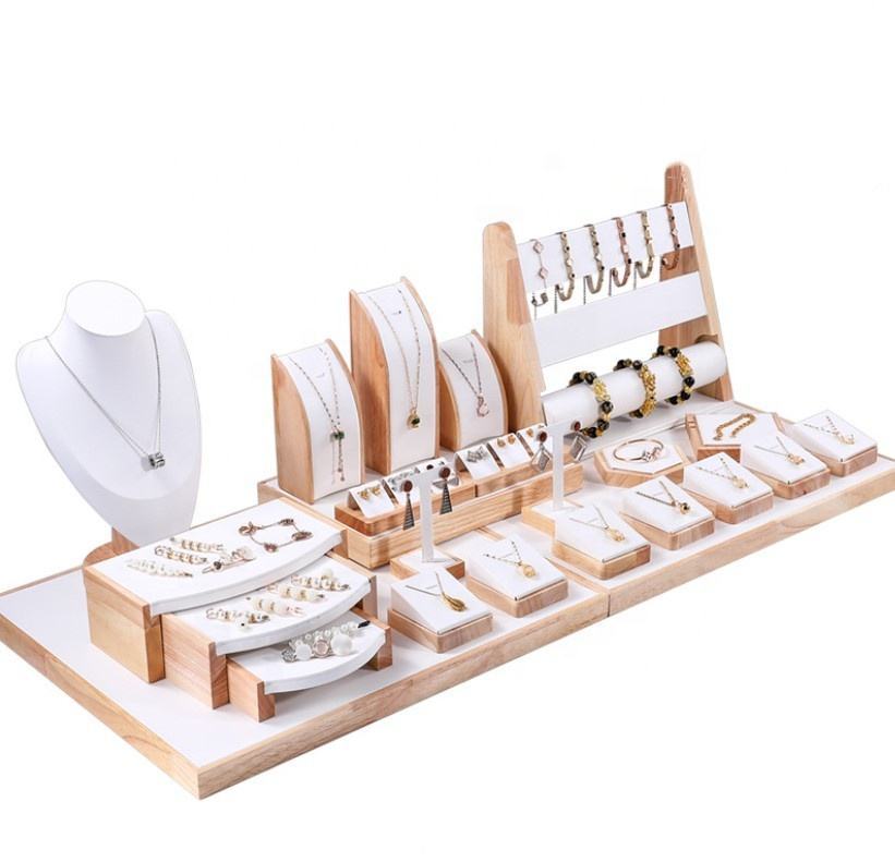 Multi-Layer Jewelry Display Stand with Durable Construction and Customizable Options for Necklace and Earring Display