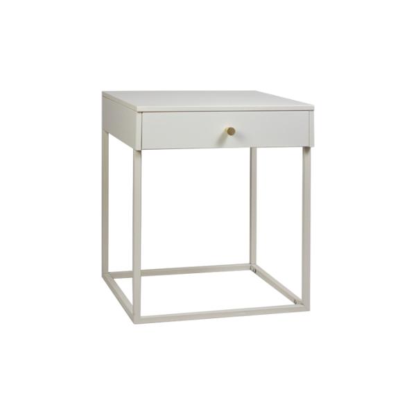 BSCI 50cm Height One Drawer Coffee Table With Metal Legs