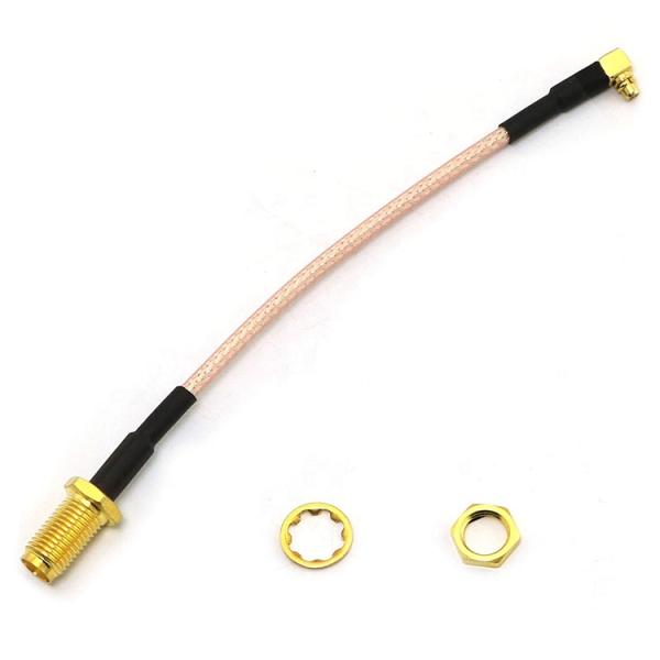 RG316 90 Degree Right Angle MMCX Male to SMA Female Antenna Pigtail RF Coaxial Cable
