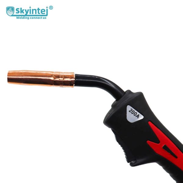 Skyintej Euro 200A MIG Torch Copper Plated Air Cooled Flexible Swan Neck High Temp Resistant Welding Accessories