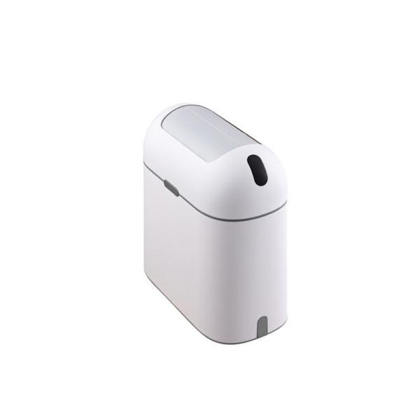 House Hold Aromatherapy Sensor Slim Plastic Recycled Trash Can with Lid