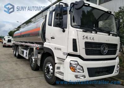 Dongfeng 8*4  27.5cbm Fuel Tank Trailer 340HP  Aluminium Alloy For Transporting Oil