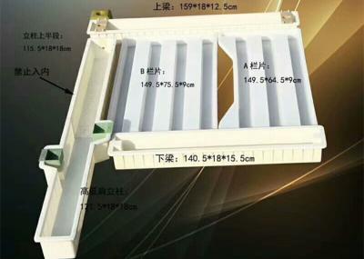 Durable Concrete Fence Panel Moulds ABS Material Release Easily Long Service Life