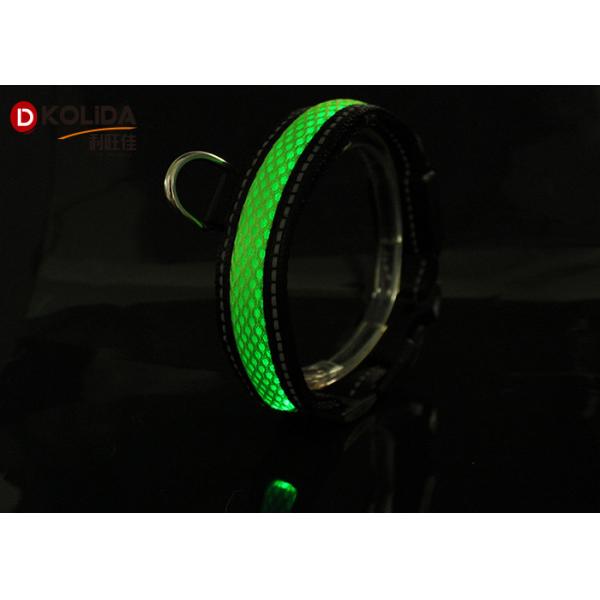 Waterproof Outdoor Walk Pet LED Dog Collar Nylon With Airmesh And LED Light
