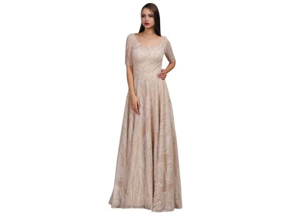 Fashion Summer Prom Party Half Sleeve Evening Dresses For Ladies Party