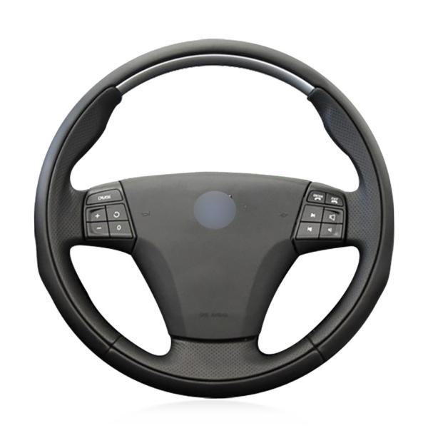 Leather Suede Steering Wheel Cover for Volvo C70 S40 S60 S80 V40 V50 V60 V70 2014 XC60 XC70 XC90
