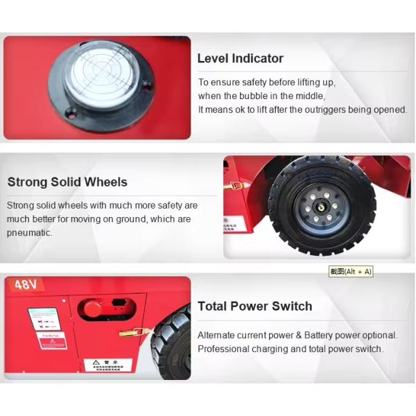 6м 8м 10м 12м 14м 16м электрический ножничный подъемник с воздушной рабочей платформой