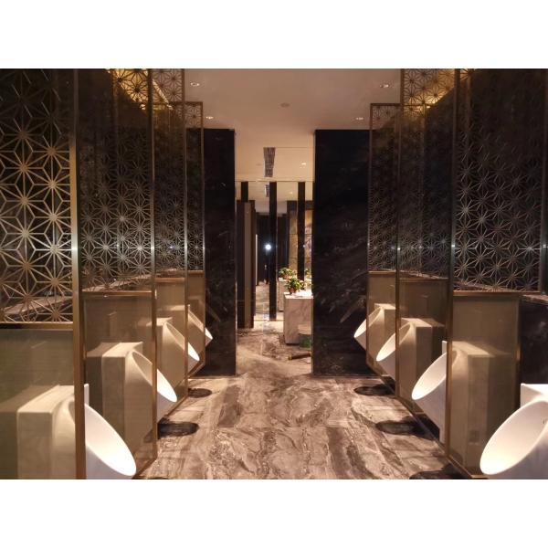 Stainless Steel Metal Laser Cutting Screen For Luxury Hotel Lobby