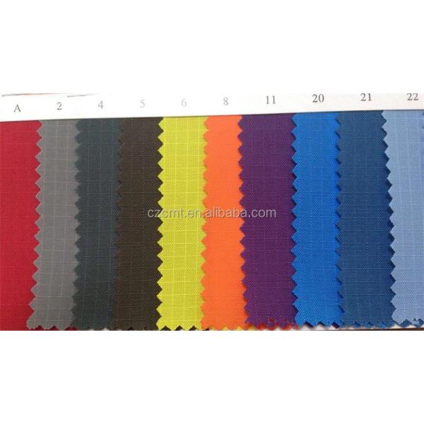 Flexible and Durable PU Coated 210D Ripstop Nylon Fabric for Shoes