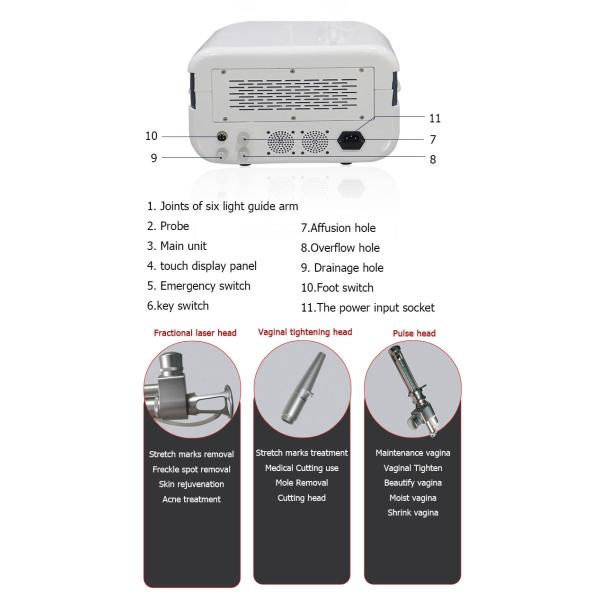 CE Co2 Fractional Laser Machine Professional Skin Care Surfacing Medical