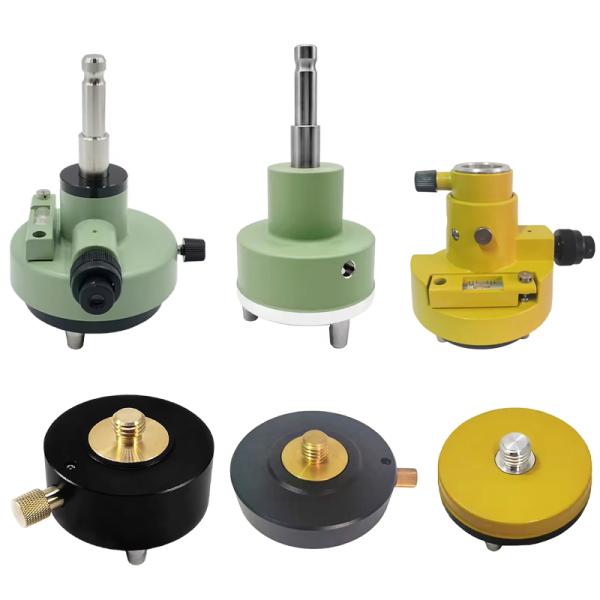 GNSS Tribrach Adapter with Optical Plummet and Long Bubble Level