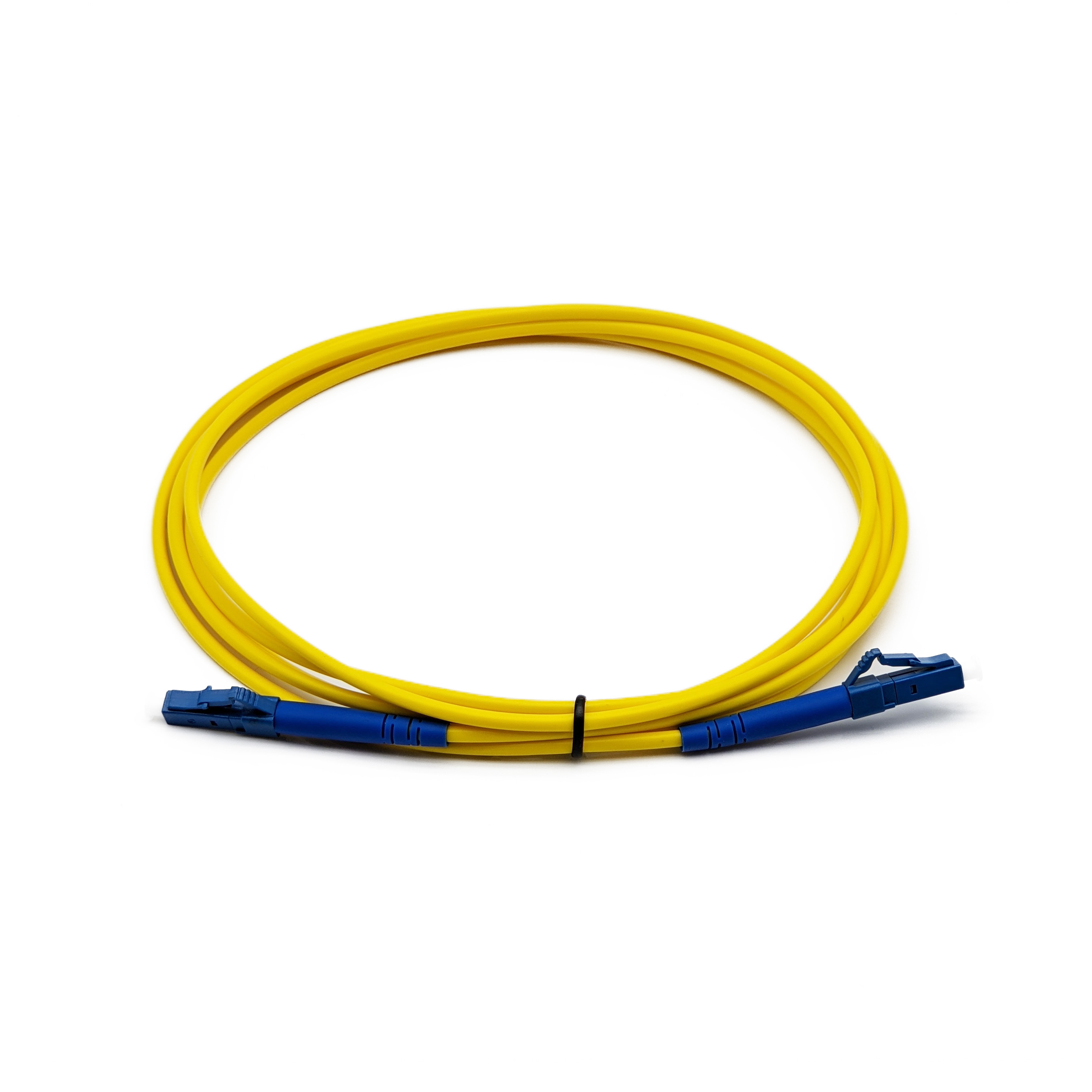 LC/APC to LC/APC Single Mode OS2 Fiber Optic Patch Cord with Low Insertion Loss for FTTH Indoor Cabling