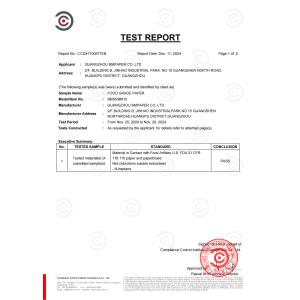 GUANGZHOU BMPAPER CO.,LTD Certifications