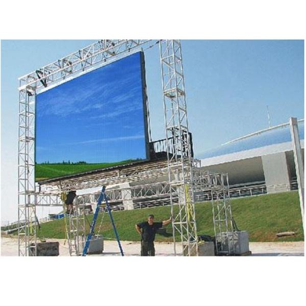 P8 Outdoor Building Waterproof Full Color LED Display Module 8mm SMD3535 IP65