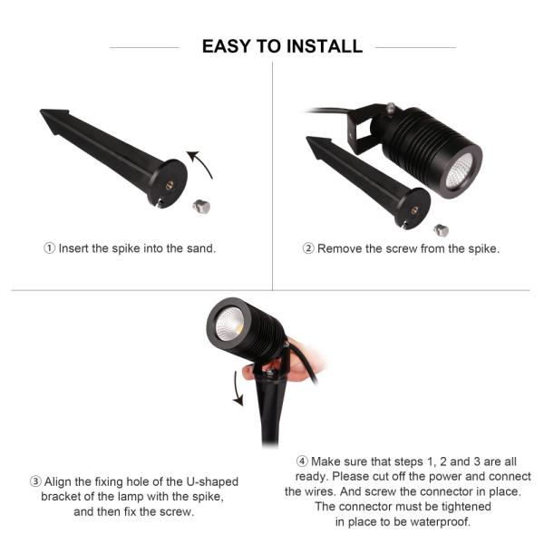 IP66 Outdoor Garden Spot Light 10W CREE COB Aluminum Body For Outdoor Garden Decoration