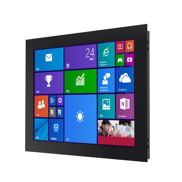 Wide Working Temperature IP65 Aluminium case HD LCD Open Frame Industrial Touchscreen Computer All-in-one Fanless PC