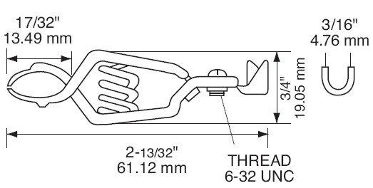 40 твердый медный зажим узкой части зажима Ампс соединителя/Муэллер Геофоне