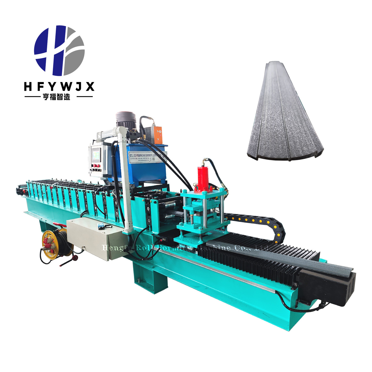High Precision Non-stop Flying Shear Fence Roll Forming Machine with 16 Rows Rollers and 20-25 m/min Speed