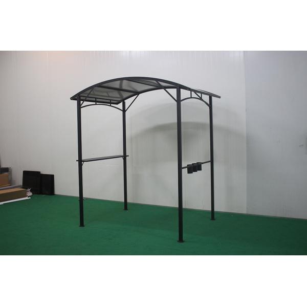 Hardtop BBQ Gazebo Outdoor Pavilion Tent Four-Corner Roof Pavilion with Hardtop