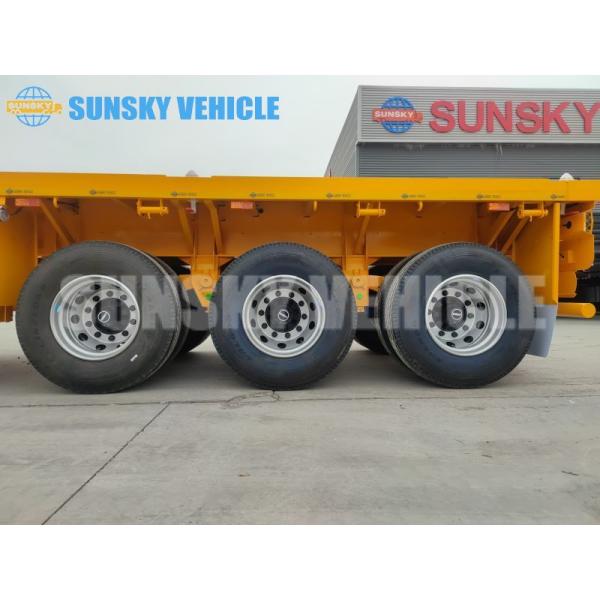 FLAT DECK TRAILER 20ft Flatbed Trailer 3 Axle Flatbed Trailer For Sale
