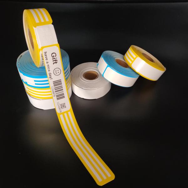 ALL Target End User Printable Thermal QR Code Wristbands with Self Adhesive in Blue