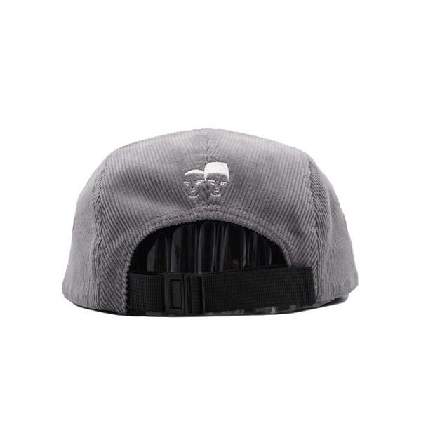Sports Mesh Sweatband 5 Panel Hat In Cotton / Nylon / Polyester Material Customizable Corduroy Fabric