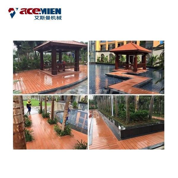 PE HDPE Door Floor Deck Profile Production Line PC WPC Plastic Wood Durable