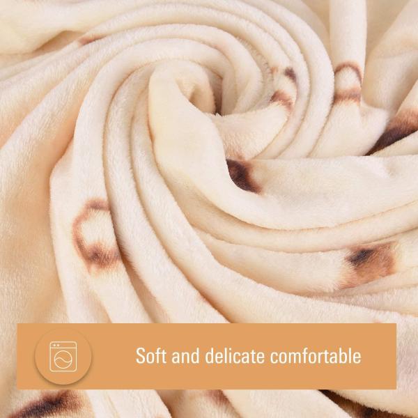 60 X 80Inch  Burritos Tortilla Wearable Hooded Blanket