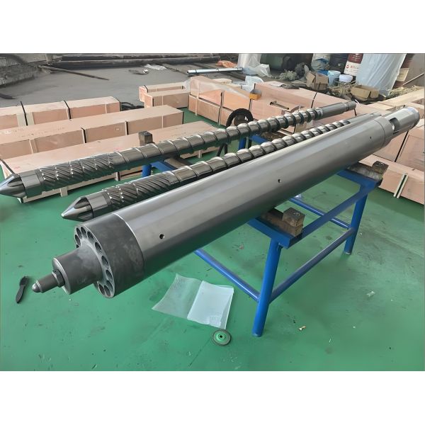 Jingchuangda Factory Direct Injection Screw & Barrel, Nitride Surface Treatment, Custom Compression Ratio for PVC PP PC Nylon Molding