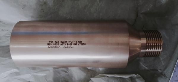 2つはX1」2.5mm UNS C70600のスエージのニップルの一致の銅のニッケル造った