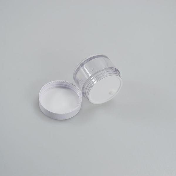 50 g recipiente transparente redondo PETG cosmético frasco para creme facial material durável