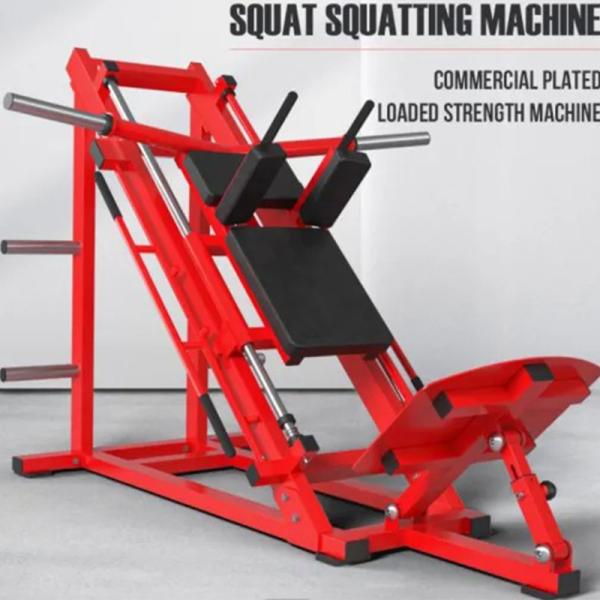 Weight Plates Gym Pipe Wall Thickness 2mm 45 Degree Hack Squat Machine