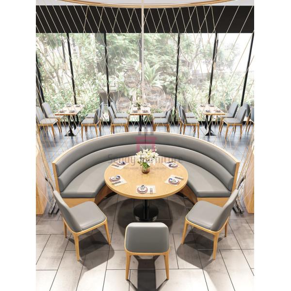 La ronda 2.8cbm empenachó el material de madera del cuero de la PU de la madera contrachapada de la cabina del restaurante