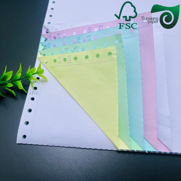 80gsm NCR Carbonless Paper Multi Colored Legal Size 8.5 14 For Purchase Orders