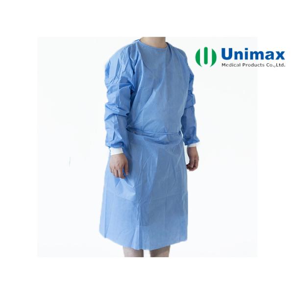 SMMS Blue EN13795 Disposable Surgical Gowns 45gsm