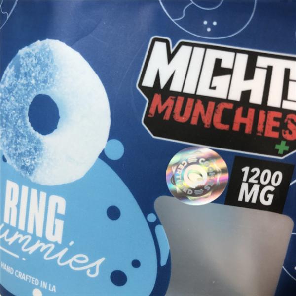 Professional Service Digital Printed Bags with Glossy/Matte Printing Finishing Gummy Edible Mylar Bags