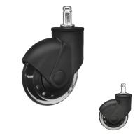 O plutônio de Ring Stem Soft do aperto de 3 polegadas roda o giro transparente obstrui em rodízios da cadeira do escritório