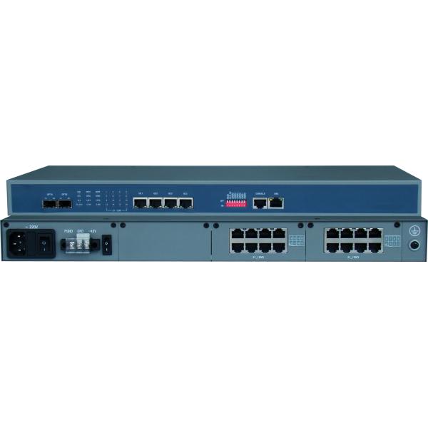 E1 Fiber Media Converter With 4/8/16 E1 Ports And 4 Ethernet Ports And 2 SFP Ports