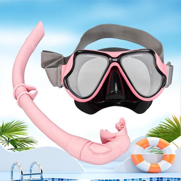 High Definition Anti Fog Diving Mask Knitted Silicone Head Mounted Dult Snorkeling Mask