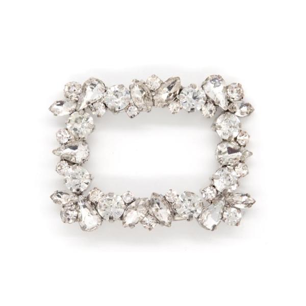 Crystal Ladies Shoes Decoration Accessories 55mm*40mm Fashion Styl