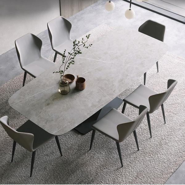 Оптовая продажа стильных столов из нержавеющей стали с мраморными поверхностями