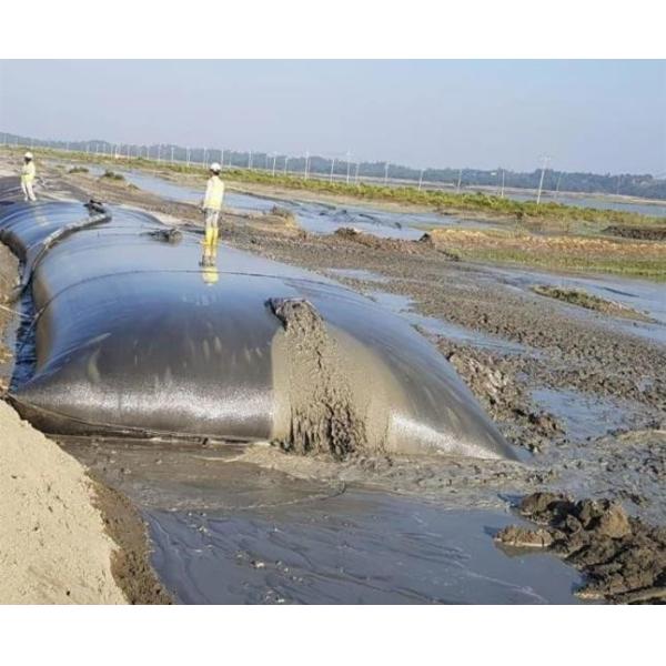 Anti Biodegradation geo tube Dewatering Bags For Solid Dam Engineering
