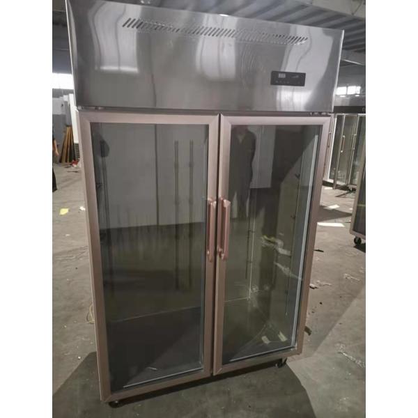 220V Double Door Fridge Freezer Commercial 1.2m Double Temperature