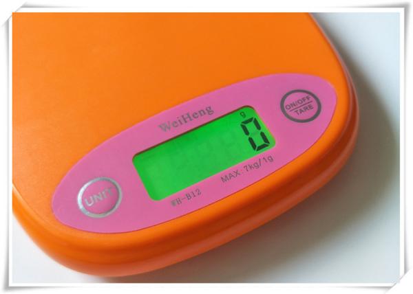 Compact Design Digital Kitchen Weighing Scale , 1 Gram Division Electronic Food Scale