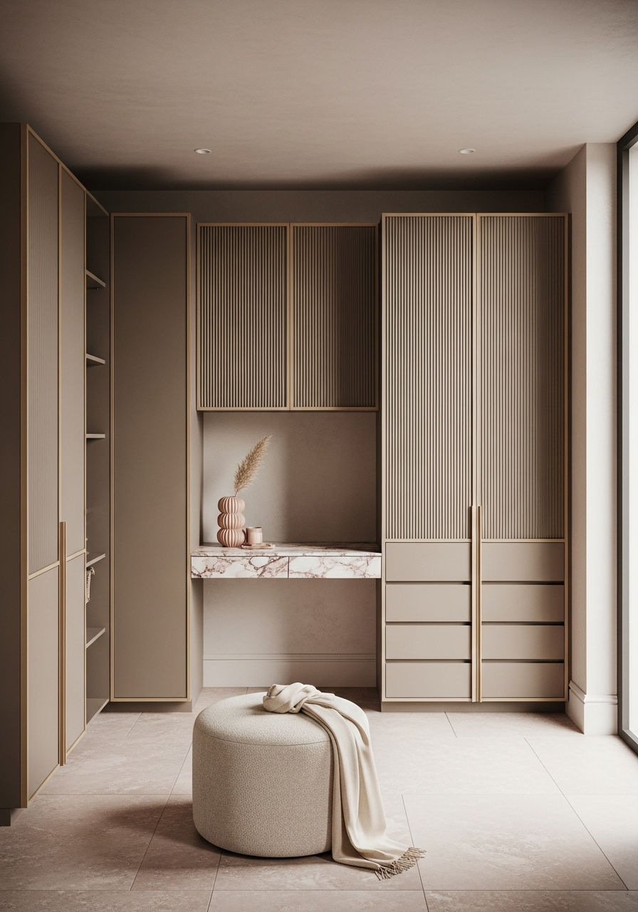 Petite Chambre Taupe Children's Wardrobe in 304 Stainless Steel