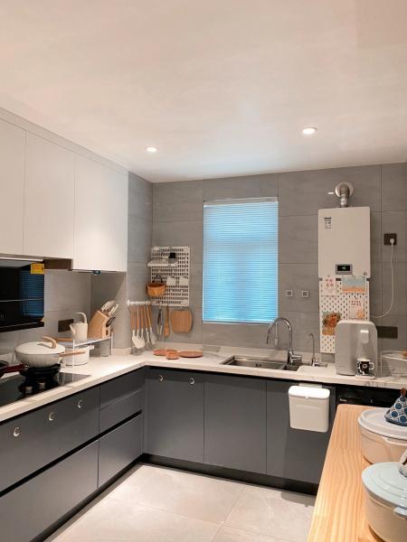 Large Dirty Proof White Modular Kitchen Cabinets  Antique Furniture Hotel