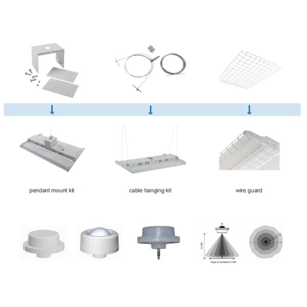 120 свет залива СИД степени 90W 3000K 2FT промышленный высокий