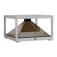Les centres commerciaux Jeux de 19 pouces 3D Pyramide Hologram Display 360 degrés vitrine