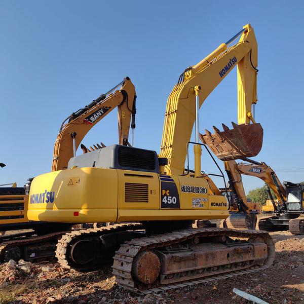 Japon 45 tonnes Excavatrice utilisée Komatsu Équipement lourd PC450-8 Excavatrice à roues utilisée