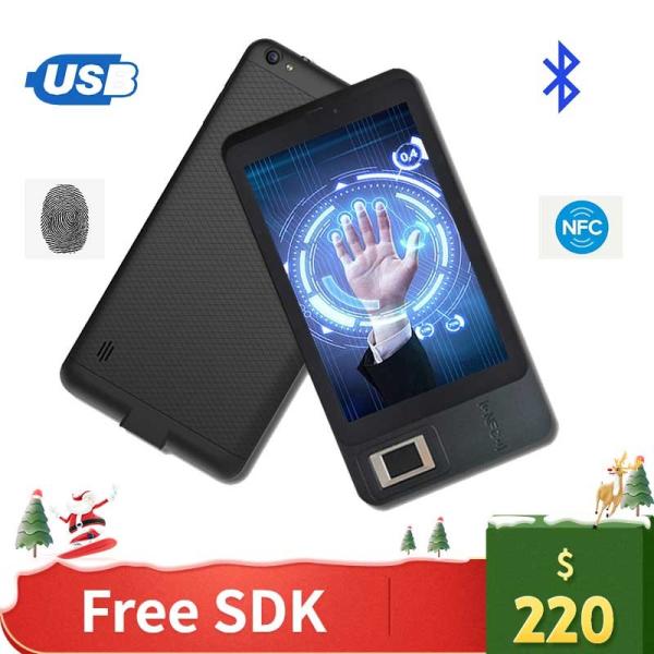 HFSecurity FP07 7 Inch Android Warehouse Barcode 3GScanner Fingerprint Time Attendance Tablet